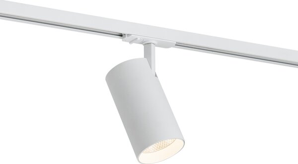 Spot modern alb pentru sistem de iluminat pe șină monofazat, inclusiv LED - Iconic Mark
