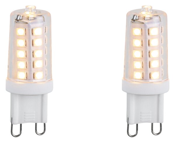 Set de 2 becuri LED G9 reglabile 3.2W 250lm 2200K