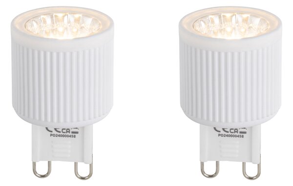Set de 2 becuri LED G9 24mm reglabile 3W 300lm 2700K