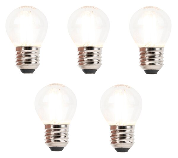 Set de 5 becuri LED cu filament cu dimmer E27 3W 250lm 2700K