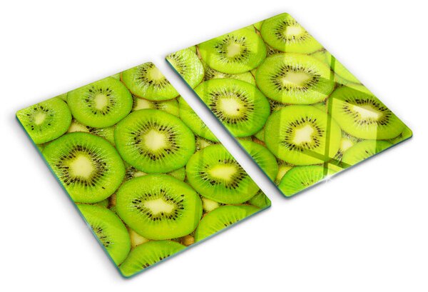 Tocător din sticlă Felii de kiwi