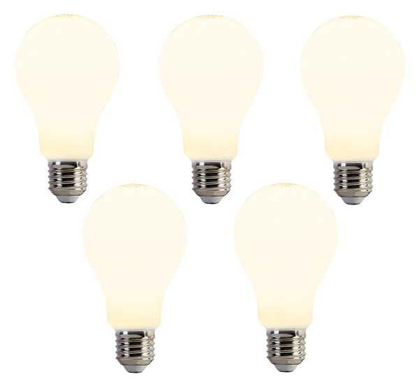 Set de 5 becuri LED E27 A67 Opal 8W 900lm 2700K