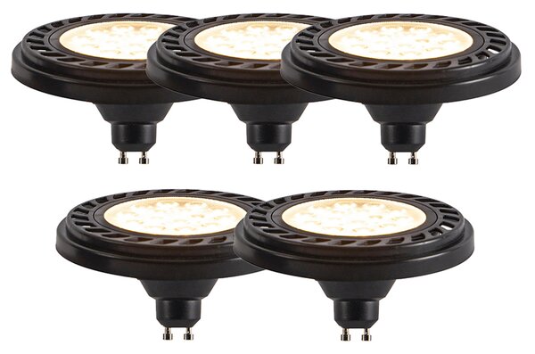 Set de 5 becuri LED GU10 reglabile în 3 trepte AR111 8W 700lm 2700K