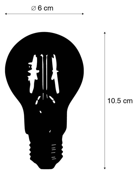 Set de 5 becuri LED E27 reglabile în 3 trepte A60 5W 700 lm 2700K