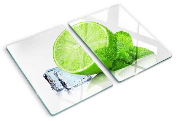 Tocător sticlă Lime cu mentă și gheață