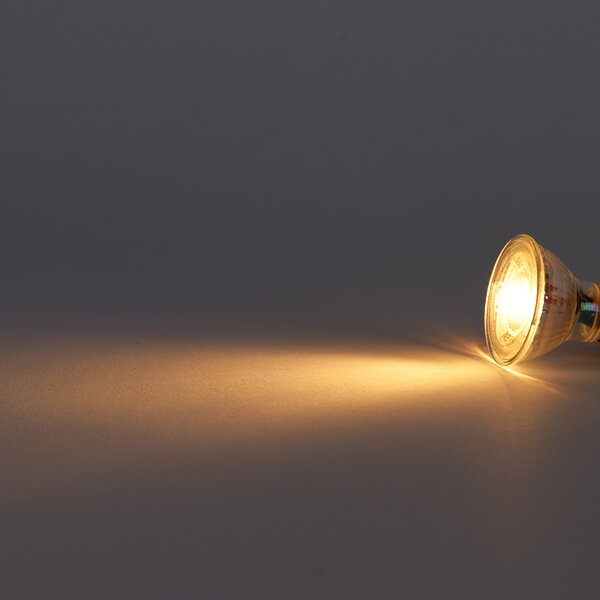 Set de 5 becuri LED GU10 reglabile în 3 trepte Kelvin 3W 180lm 2000K-2700K