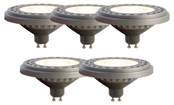 Set de 5 becuri LED GU10 AR111 8W 750 lm 3000K