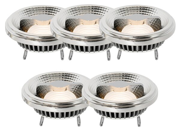 Set de 5 becuri LED G53 reglabile AR111 12W 600lm 2700K