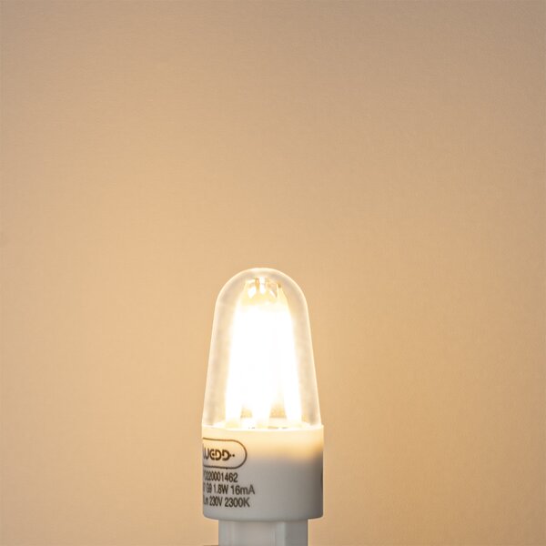 Set de 5 becuri cu filament LED G9 1.8W 170lm 2300K