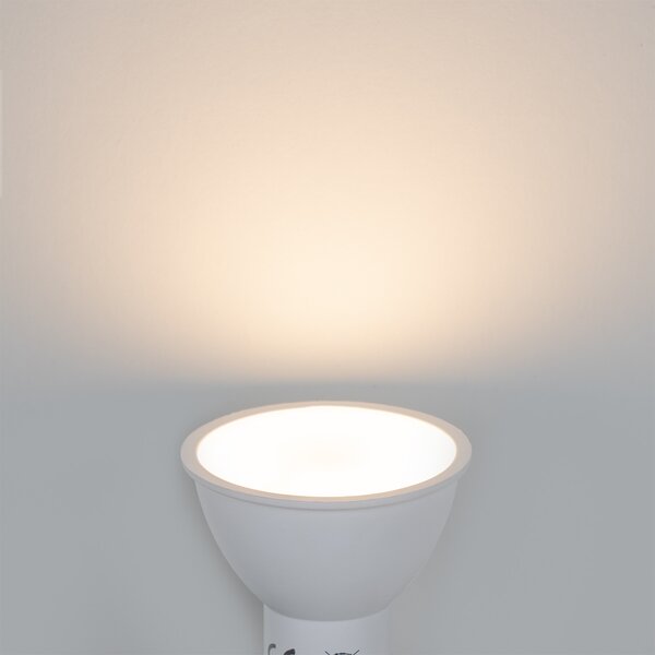 Set de 5 becuri LED GU10 cu senzor crepuscular 5W 380lm 2700K