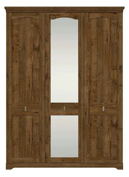 Dulap PATRAS, stejar april, PAL, cu 3 usi, 153x59x208 cm