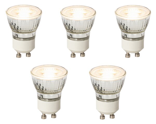 Set de 5 Becuri LED GU10 Reglabile 35mm 3W 220 lm 2700K