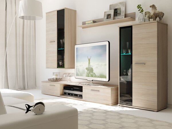 Mobilier living Saul (Stejar sonoma) (fără iluminat). 610002