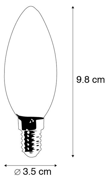 Set de 5 becuri LED inteligente E14 B35 4,5W 470 lm 2700K