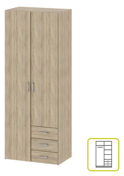 Dulap de haine Got 70425 2D (Stejar sonoma). 794119