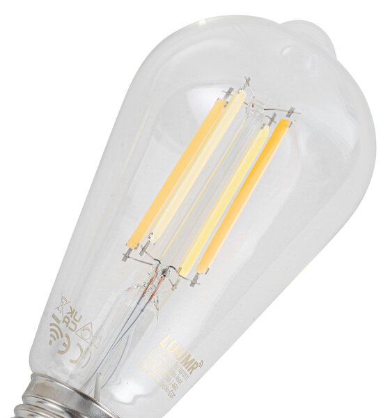 Set 5 becuri Becuri LED inteligente E27 reglabile ST64 transparente 7W 806lm 2700-6500K
