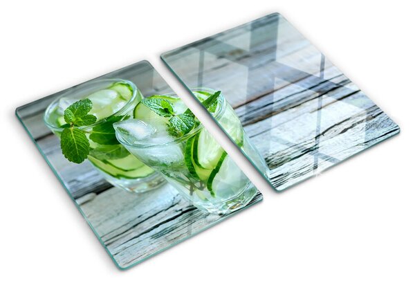 Tocător de bucătărie Cocktailuri de mentă și castraveți