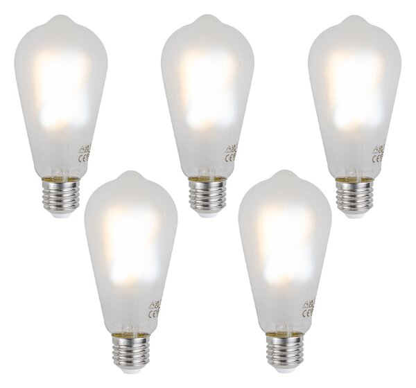 Set 5 becuri Becuri LED inteligente E27 reglabile ST64 mat 7W 806 lm 2700-6500K