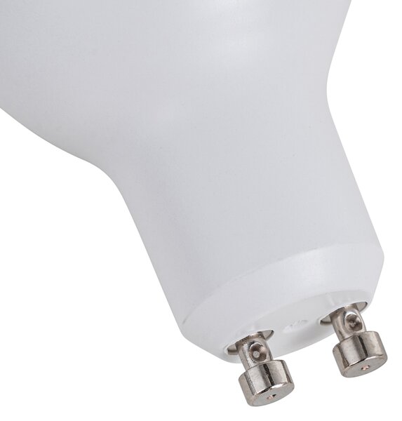 Set de 5 becuri LED inteligente GU10 50mm, reglabile, opale, 7W, 630 lm, 2700K