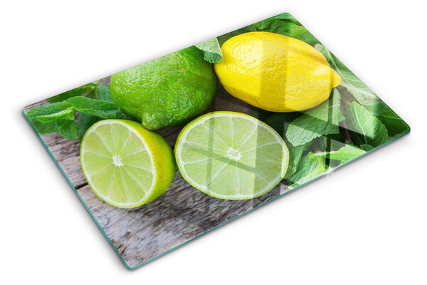 Tocător de bucătărie Lămâi și lime cu mentă