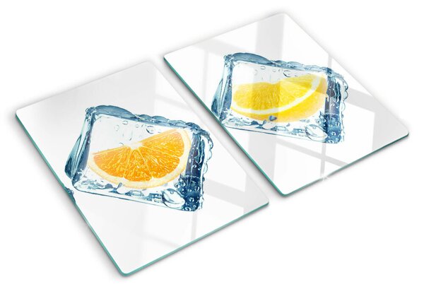 Tocător din sticlă Fructe în gheață