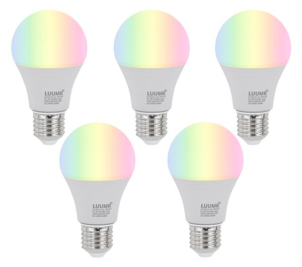 Set 5 becuri Becuri LED E27 reglabile A60 Opal 9W 806lm 2700-6500K