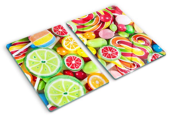 Tocător din sticlă Bomboane și fructe dulci