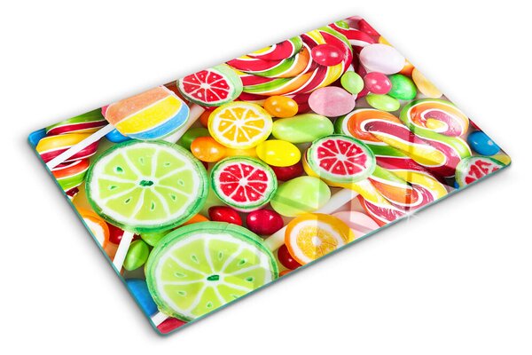 Tocător din sticlă Bomboane și fructe dulci