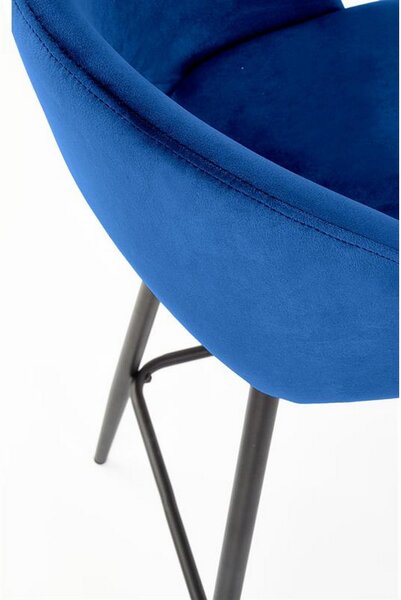 Scaun bar H96, albastru, 48x49x89 cm