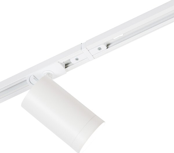 Sistem de iluminat cu șină modern cu 5 spoturi albe monofazate GU10 70mm - Iconic Jeana Luxe
