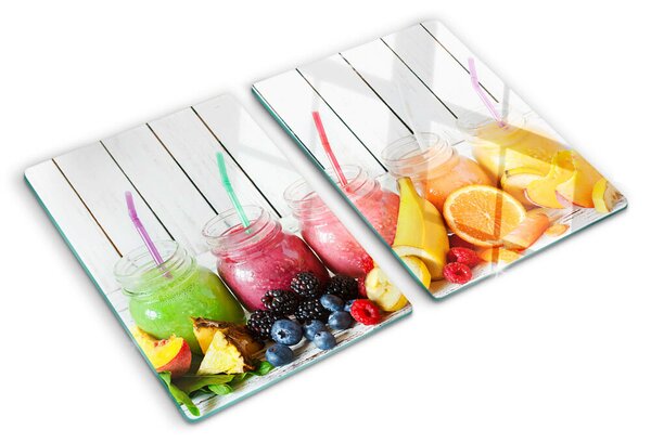 Tocător din sticlă Cocktailuri de fructe cu adaosuri