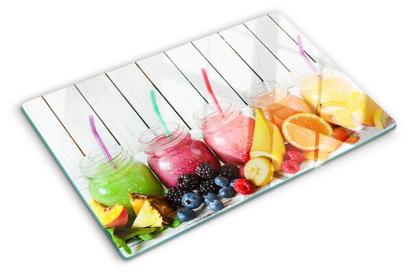 Tocător din sticlă Cocktailuri de fructe cu adaosuri