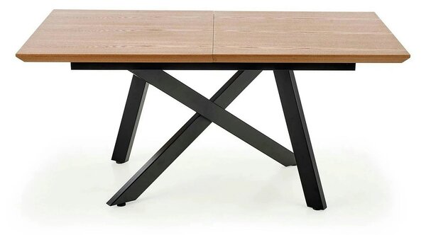 Masa extensibila Capital, stejar auriu/negru, 160/200x90x76 cm