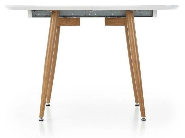 Masa extensibila EDWARD, alb/stejar miere, 120/200x100x75 cm