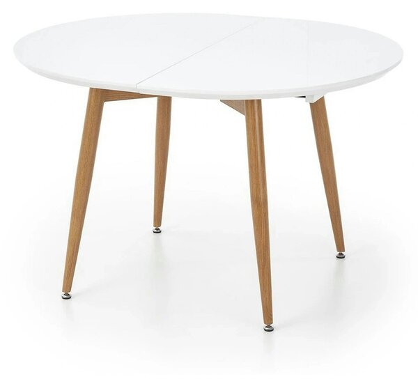 Masa extensibila EDWARD, alb/stejar miere, 120/200x100x75 cm