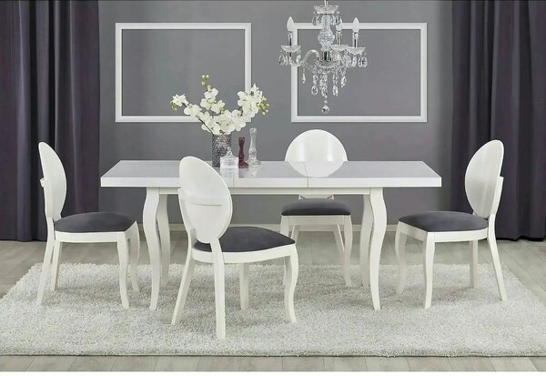 Masa extensibila MOZART, alb, 160/240x90x75 cm