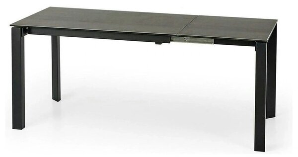 Masa extensibila HORIZON, gri/negru, ceramica, 120/180x85x76 cm