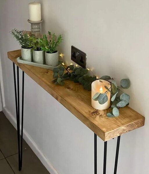 Masuta hol intrare, suport calorifer, seria wood Homs, 90 x 19 x 75cm,30438