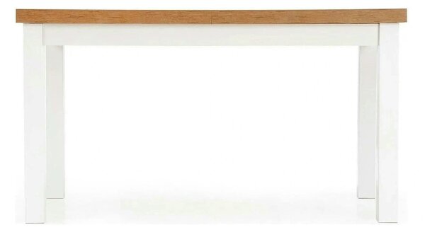 Masa TIAGO, stejar/alb, 140/220x80x76 cm