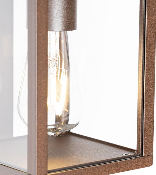 Lampa de perete exterioară industrială maro ruginit IP44 - Charlois