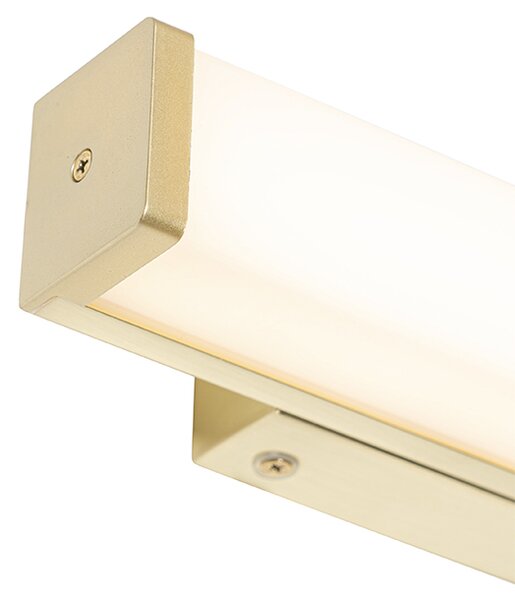 Aplică de perete pentru baie din alamă 32 cm cu LED inclus IP44 - Cascada