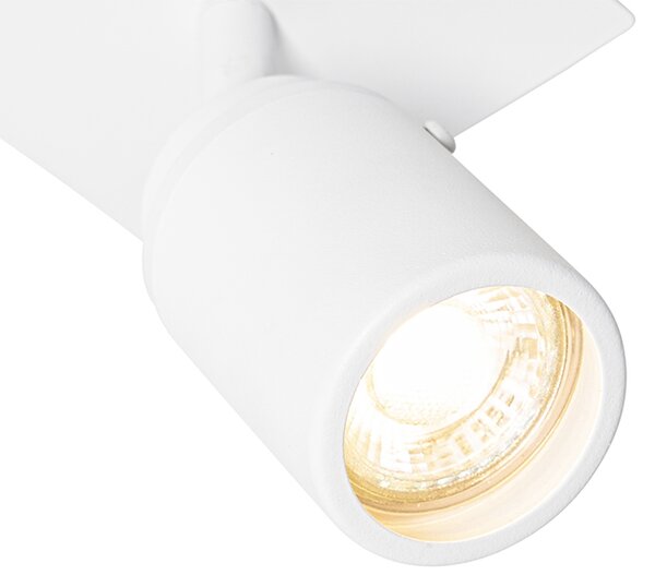 Spot modern pentru baie alb pătrat IP44 - Ducha