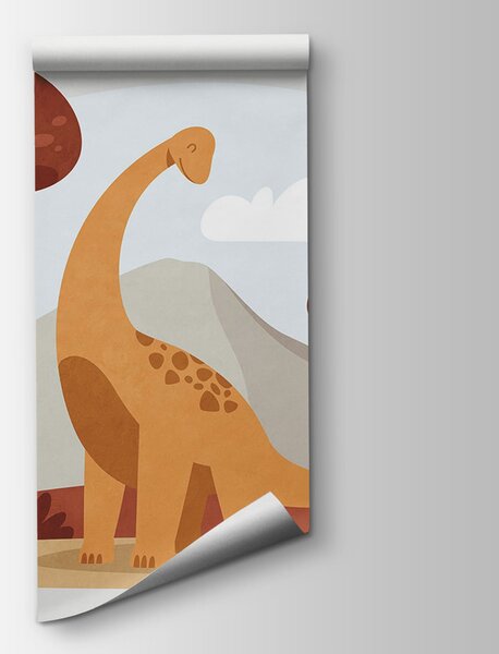 Fototapet Desen animat cu un dinozaur, Fototapet dinozauri, Fototapet populare, t00738v2 - Tapeko.ro