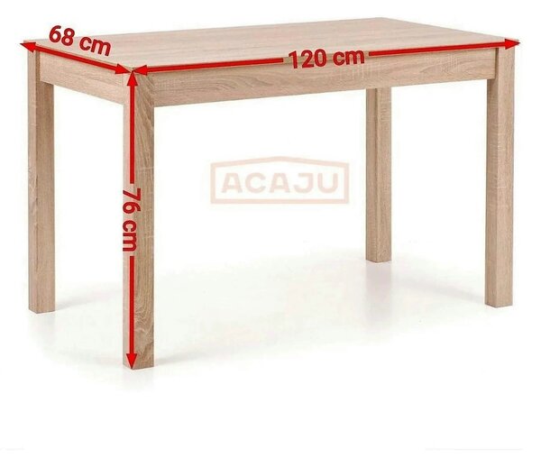 Masa KSAWERY, stejar, PAL, 120x68x76 cm