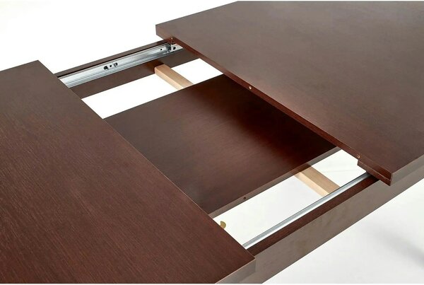 Masa extensibila MAURYCY, nuc inchis, PAL, 118/158x75x75 cm