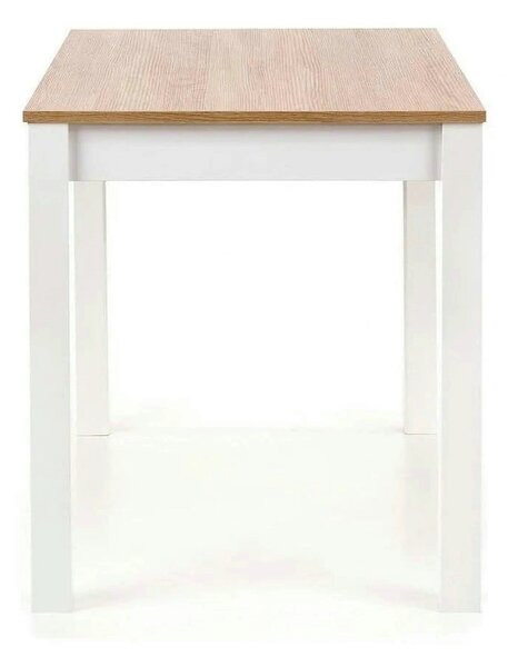 Masa KSAWERY, stejar/alb, PAL, 120x68x76 cm