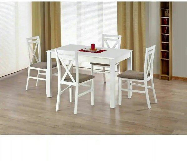 Masa extensibila MAURYCY, alb, PAL, 118/158x75x76 cm