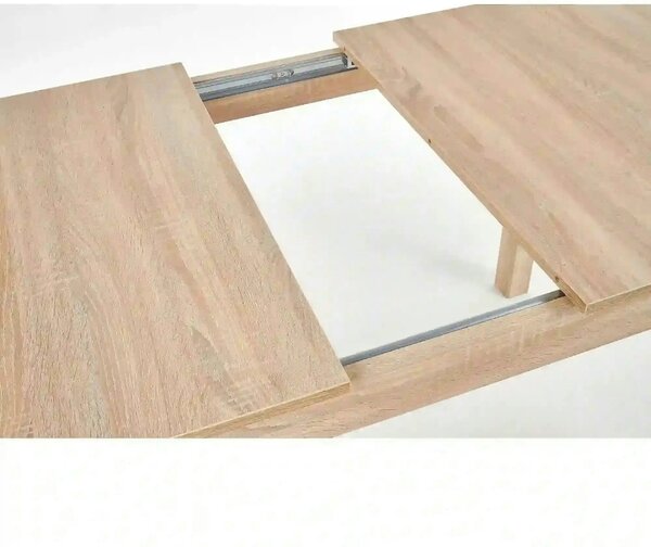 Masa extensibila MAURYCY, stejar, PAL, 118/158x75x76 cm