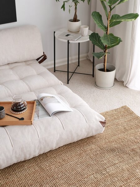 Canapea extensibilă cu 2 locuri Fold Alb 120x79x75 cm