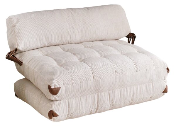 Canapea extensibilă cu 2 locuri Fold Alb 120x79x75 cm